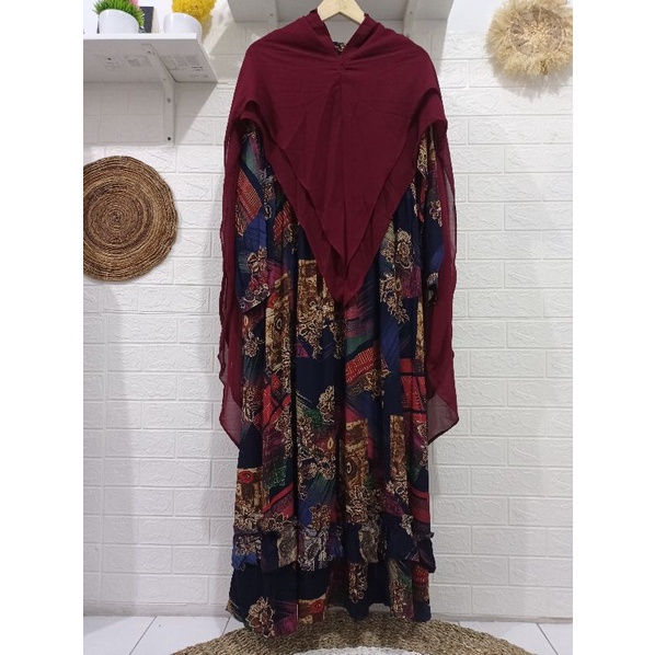 Homedress set bergo Alfayet Ori