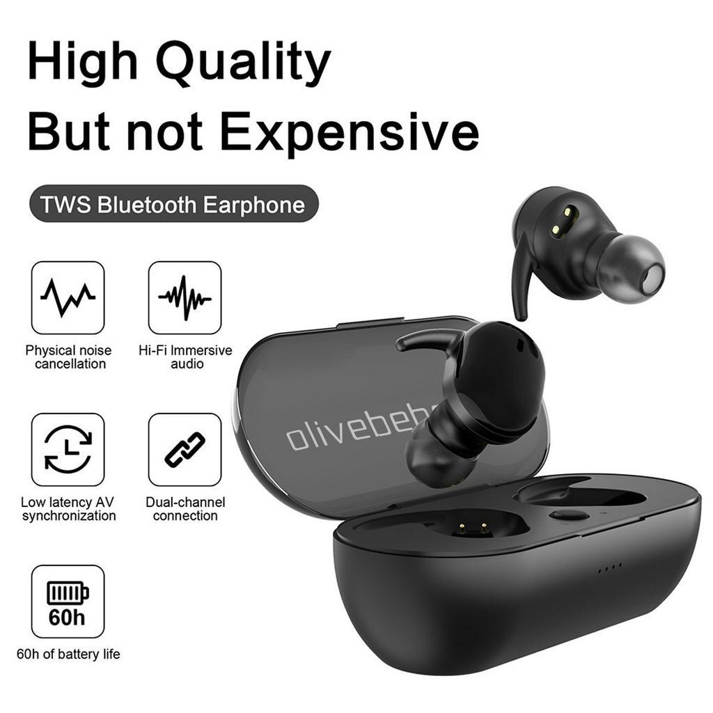 2023 NEW Upgrade OLE 3 Headset Bluetooth 5.2 TWS Wireless Earphones Full Bass HIFI Stereo Sound Waterproof Sport In-ear Earbuds with Mic