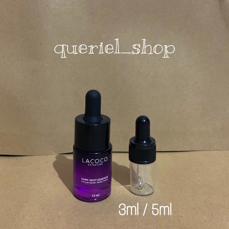 READY Lacoco En Nature Dark Spot Essence Anti Flek Full Size 12ml, 3ml 5ml Share in Jar / Bottle