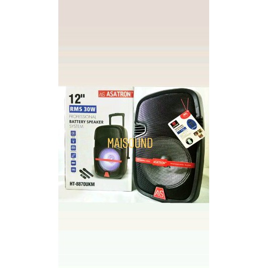 Speaker Portable Meeting Bluetooth Asatron HT 8870 UKM 2 mic wireless  Diskon
