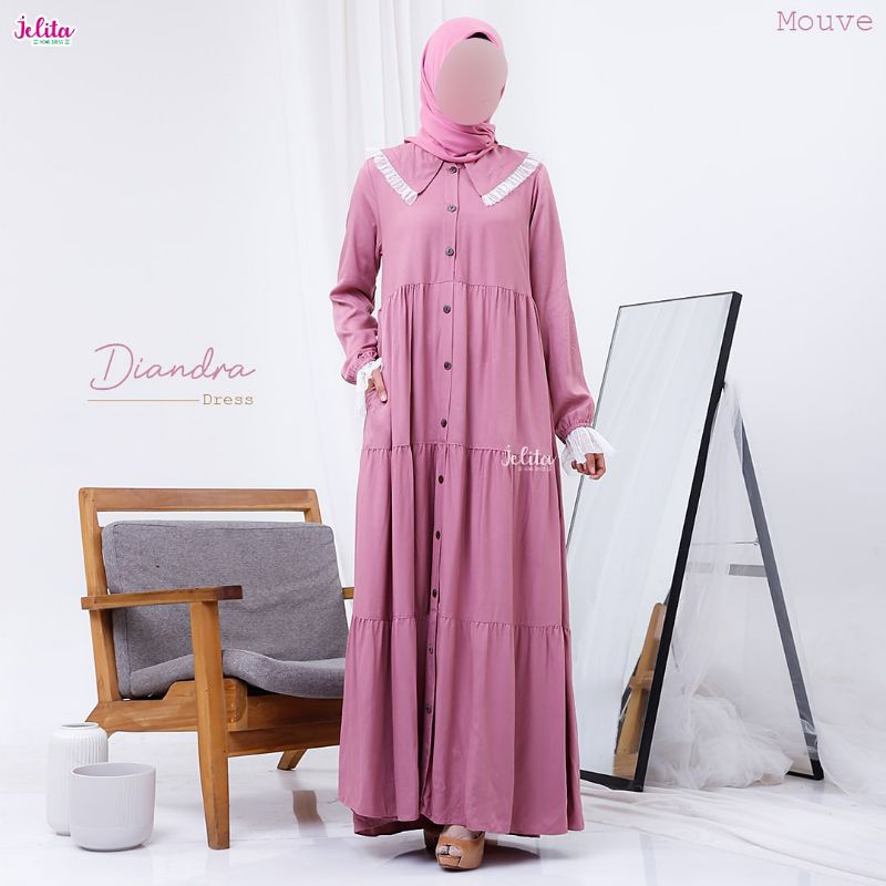Gamis Diandra Jelita Homedress/Gamis Rayon Super/Jelita Homedress