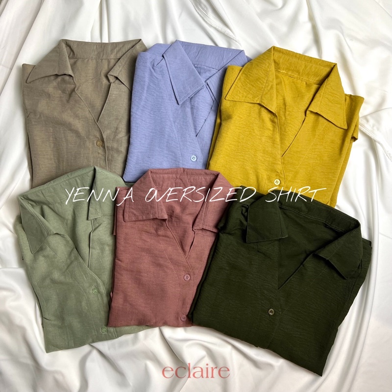 6PCS - Yenna Oversized Shirt Serian @69k