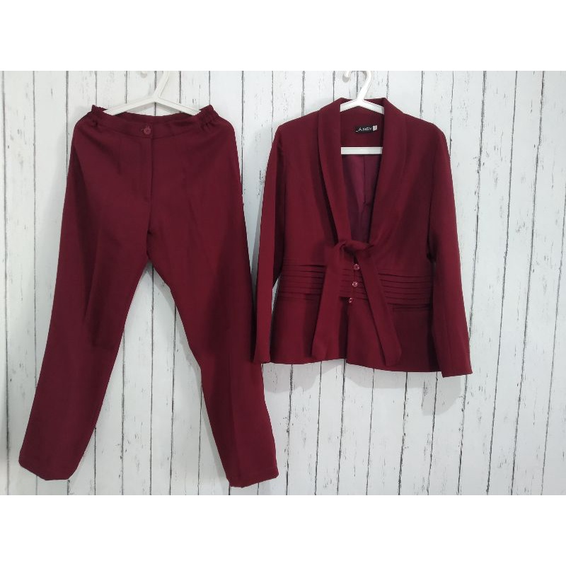 PRELOVED SETELAN BLAZER GURU BAJU DINAS