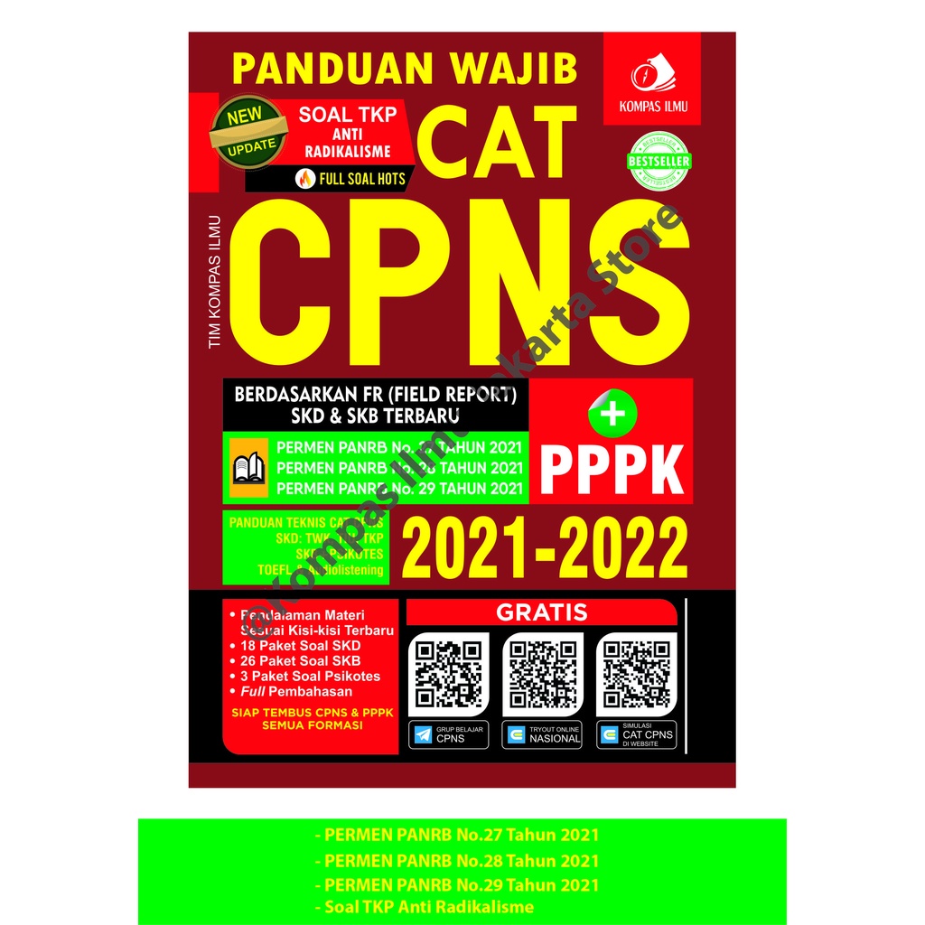 Buku Panduan Wajib Cat Cpns 21 22 Skd Skb Terbaru Terupdate Shopee Indonesia