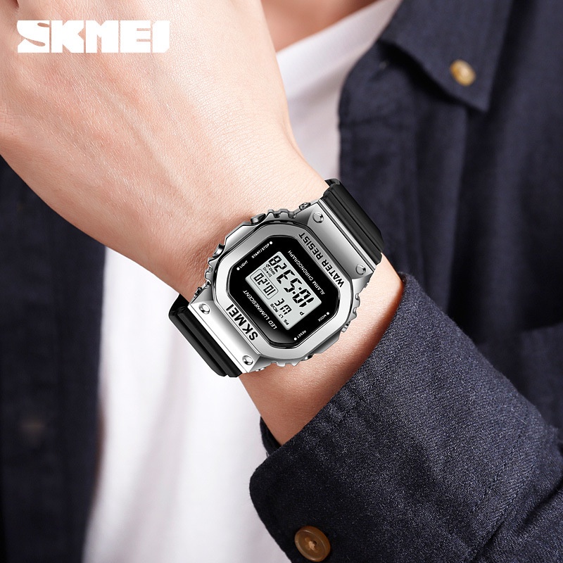 SKMEI 1851 Jam Tangan Wanita Pria Digital EL Backlight Sport Watch