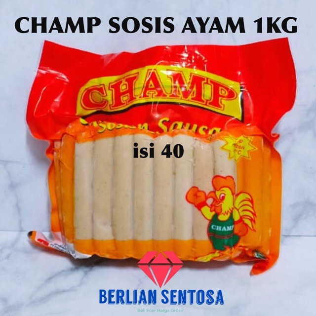 

sosis champ ayam 1kg isi 40