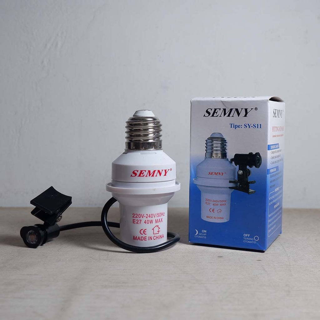 Fiting Sensor Cahaya Lampu Otomatis Murah Fitting E27