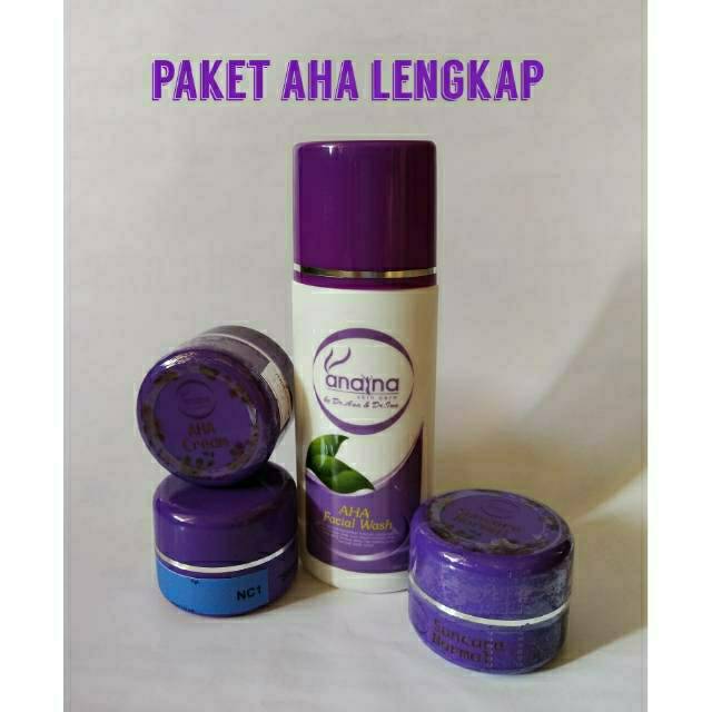 PAKET FLEK BERAT/PAKET AHA LENGKAP ANAINA SKINCARE/CREAM DOKTER BPOM/CREAM PEMUTIH AMAN/ORIGINAL