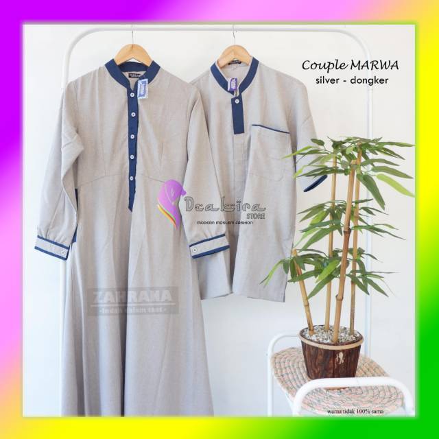 GAMIS COUPLE nyaman di pakai GAMIS SYARI terbaru GAMIS MARWA dari ZAHRANA