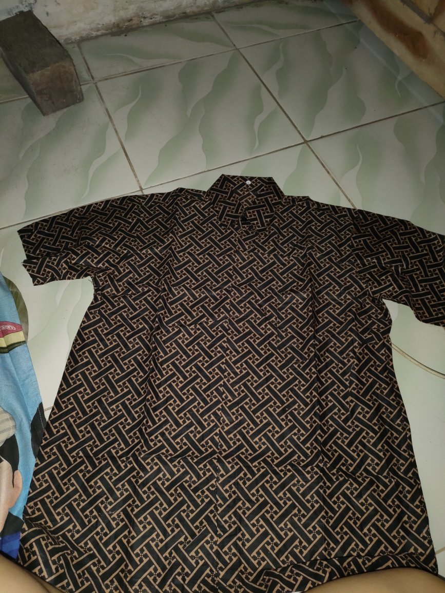 Bswart Batik Hrb026 Kenongo Hem Pendek Padi Pekalongan M L Xl Batik Pria Murah Modern Grosir