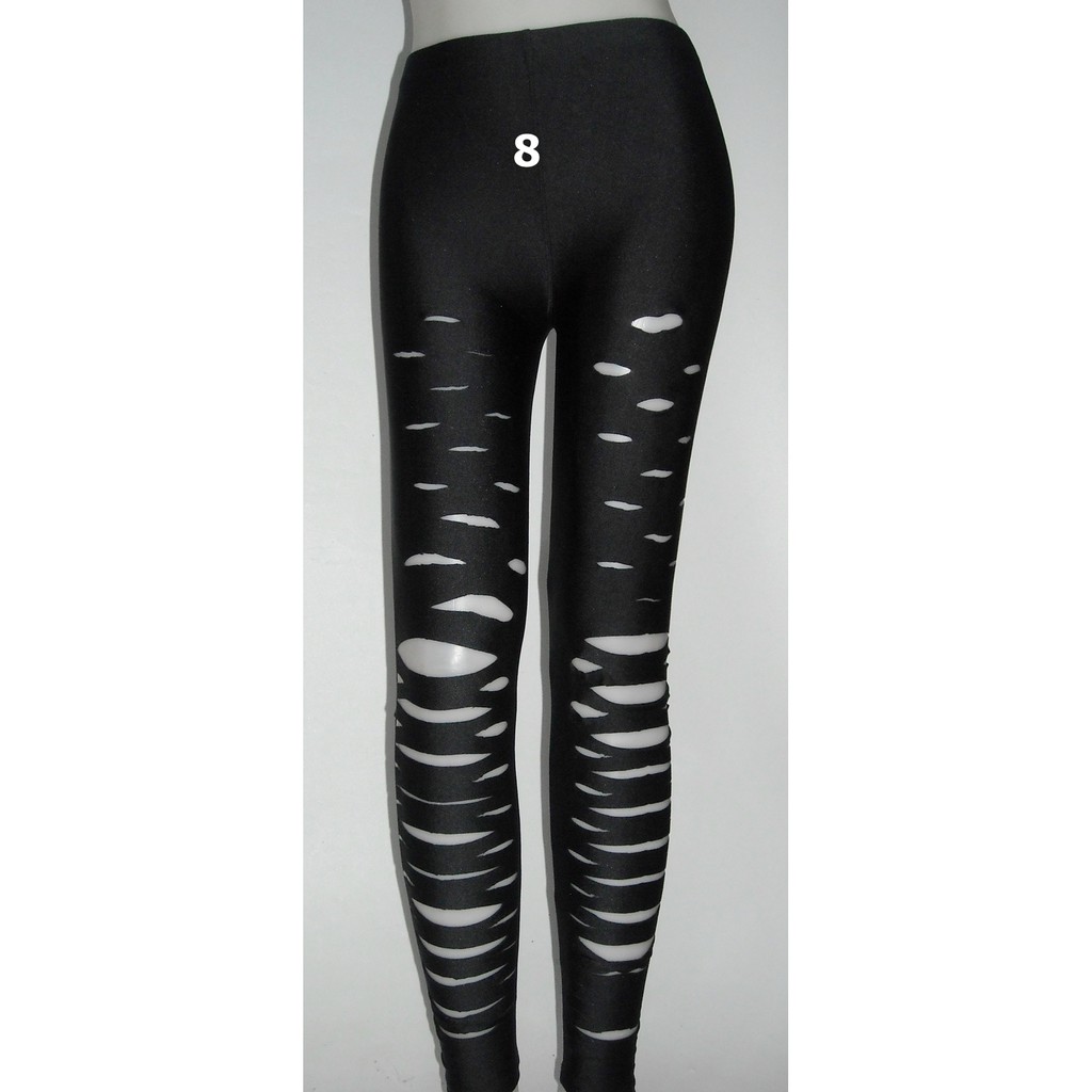 Legging Sobek Ripped Legging Slashed Legging