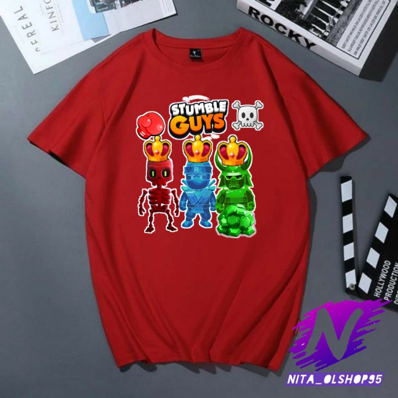 stumble guys baju kaos anak atasan anak laki laki stumble guys premium spesial