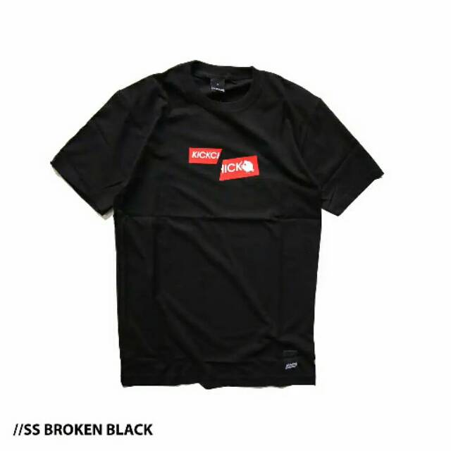 Kaos KICKCHICK broken (SS broken Black) free stiker