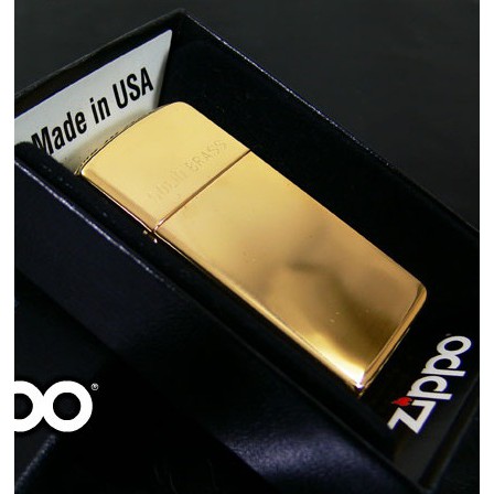 Zippo Original USA 1654 Slim High Polish with Solid Brass - Stok Lengkap & Resmi