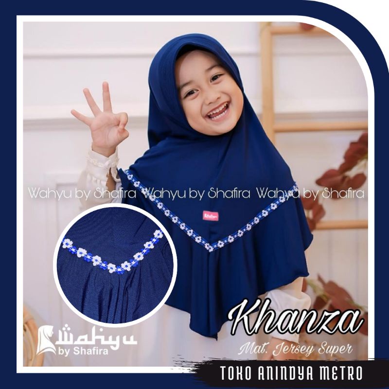 Hijab Instan Anak/ Bergo Anak Wahyu Khanza Jersey Super