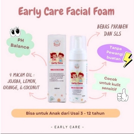 Early Care Gentle Kids and Teens Facial Foam -Sabun cuci muka anak anak