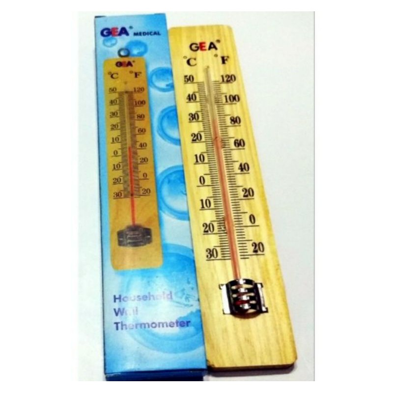 Thermometer kayu Gea Thermometer Ruang /Thermometer dinding kayu murah
