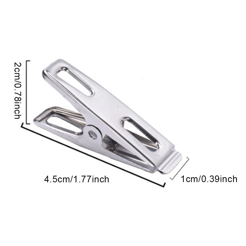 JEPITAN JEMURAN STAINLESS / JEPITAN BAJU PAKAIAN / PENJEPIT JEMURAN BAJU LAUNDRY DRY CLIPS STAINLESS