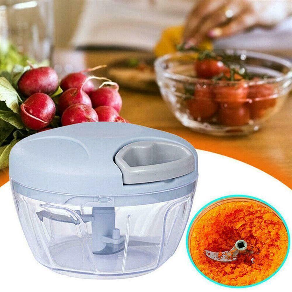 SOLIGHTER Vegetable Chopper New Hand Pull Manual Meat Grinder Vegetable Nuts Shredders Food Chopper Mincer Slicer Masher