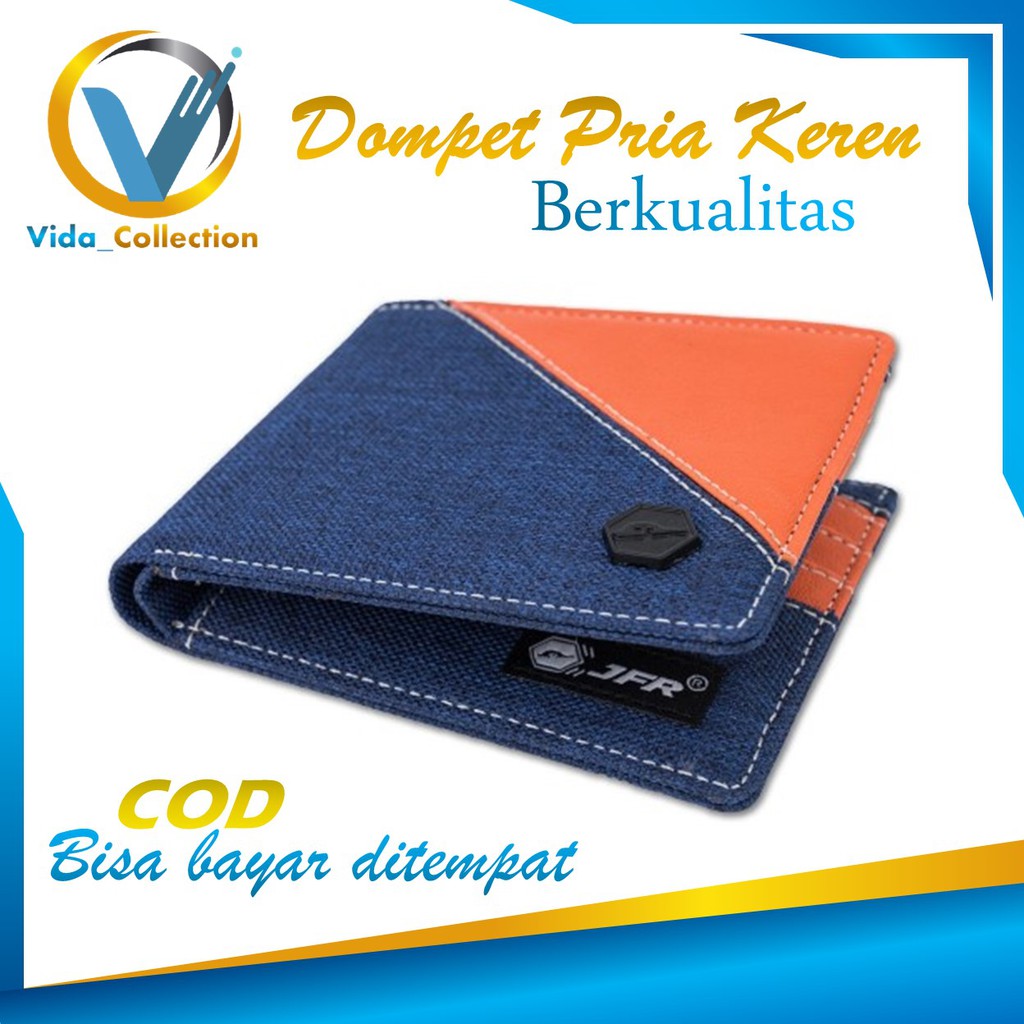 Dompet Canvas Dompet Lipat Pria Dompet laki laki branded Dompet Cowok Dompet JFR Pria Dompet  elegan