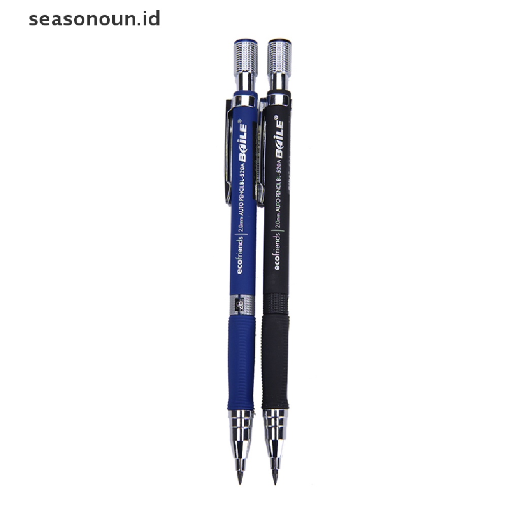 【seasonoun】 2.0mm Black Lead Holder Mechanical Drafting Drawing Pencil For School Stationery .