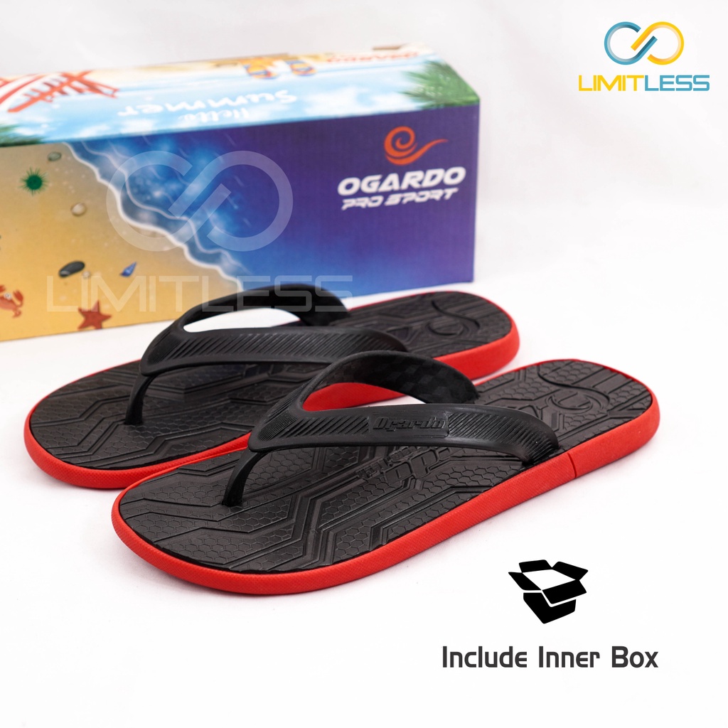 Zero Ogardo Sandal Cowok Sandal Jepit Sendal Karet Phylon Tahan Air - Size 39-44