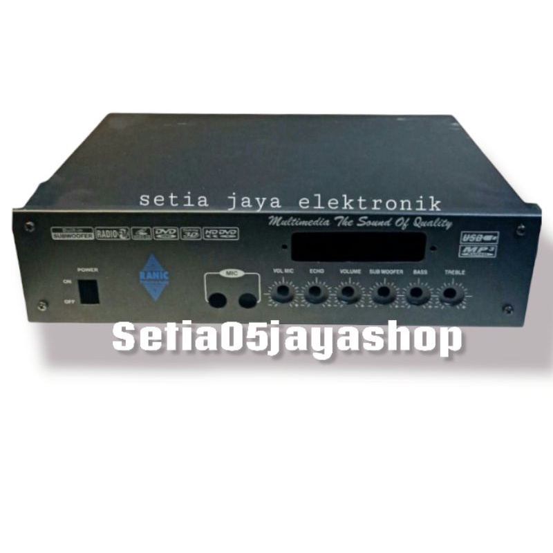 box bok power multimedia amplifier mp3 usb radio