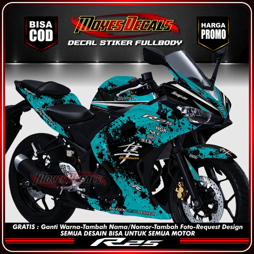 Decal Stiker R25 old Fullbody Sticker Decal R25 Decal Stiker Motor R25 Fullbody Stiker Aksesoris Var