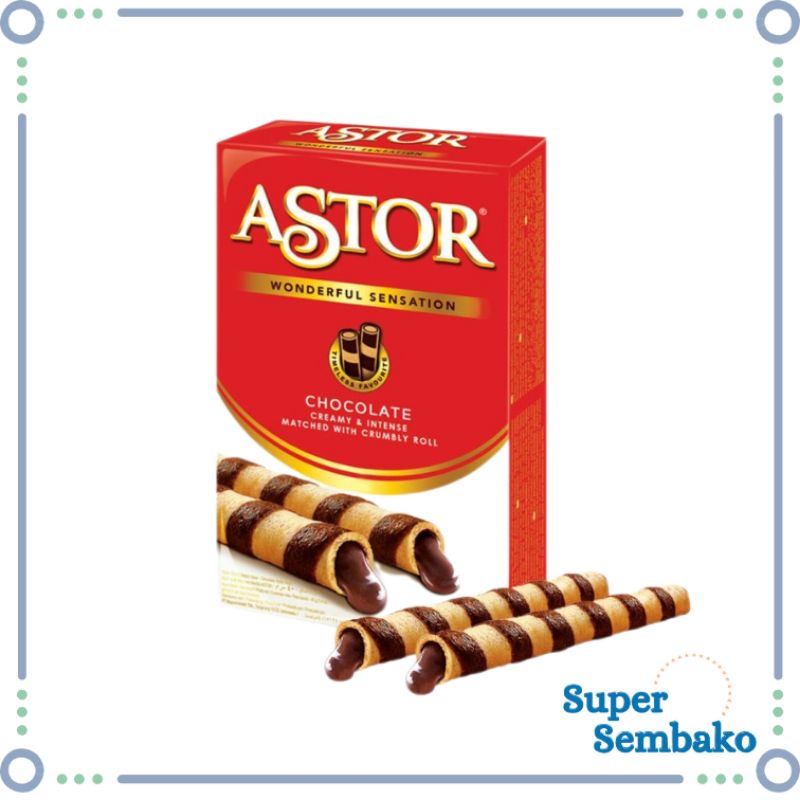 

SNACK CEMILAN WAFER STICK ASTOR CHOCOLATE / COKELAT 40gr