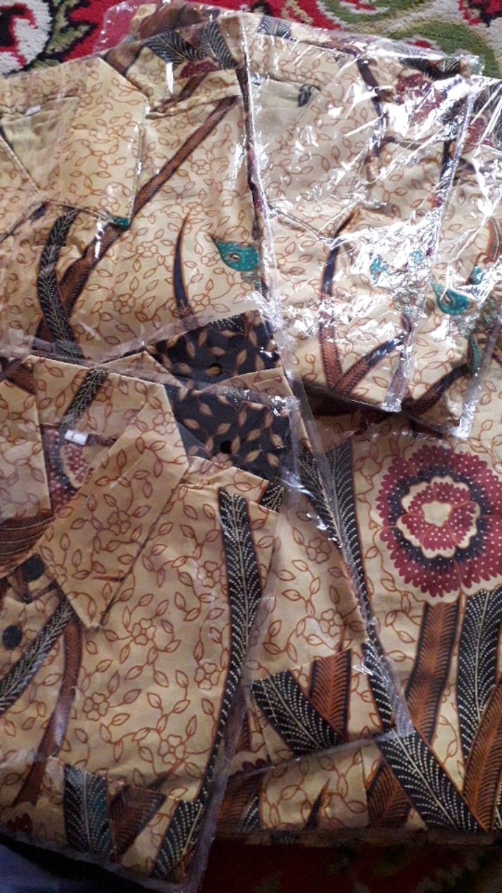 Batik Couple Keluarga Sania Ruffle Ori Ndoro Jowi Dnt Cirebonan