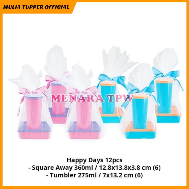 Baru Tupperware Happy Days 12pcs
