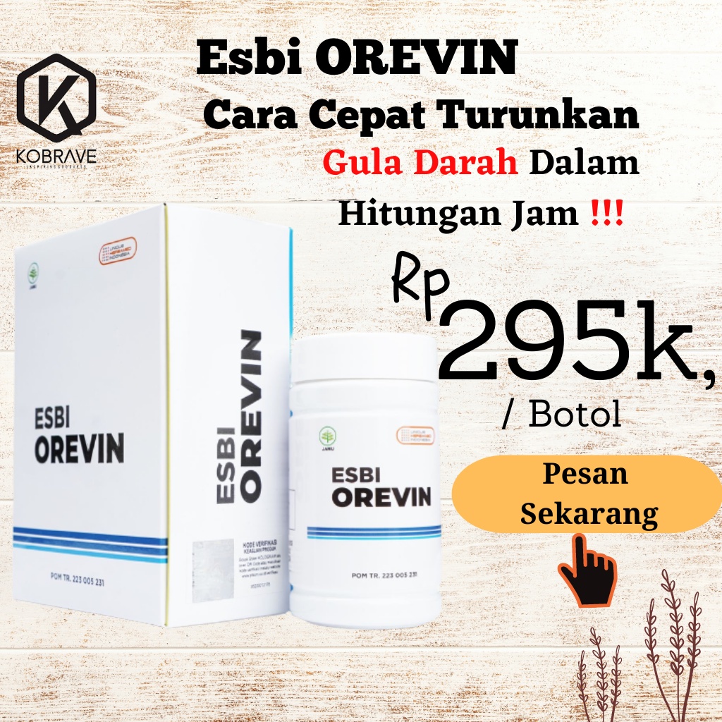 ORIGINAL Herbamed ESBI OREVIN Obat Herbal Diabetes Gula Darah Kencing Manis