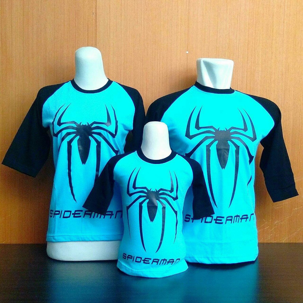 Kaos Couple Family Spiderman