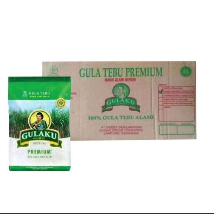 Gulaku gula pasir ( kemasan 1kg ) 1 dus isi 24 bks