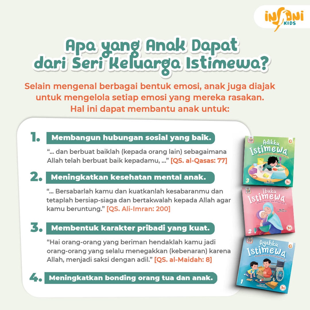 Buku 1 Set Seri Keluarga Istimewa - Gema Insani 100% Original