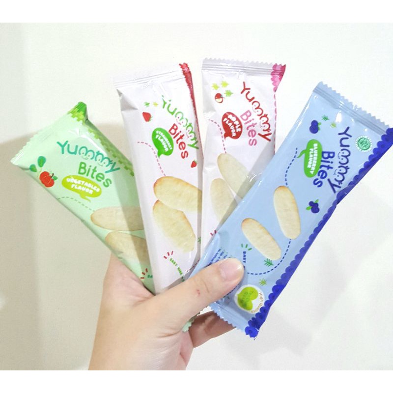 Yummy Bites RICE CRACKERS ecer snack kerupuk anak mulai 6bulan