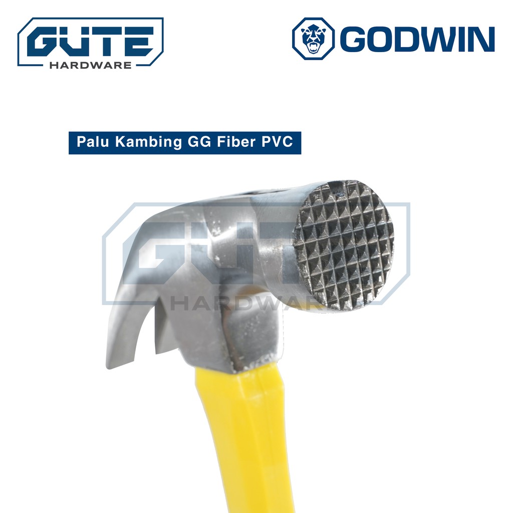 Palu Kambing Gagang Fiber / Claw Hammer &quot;Godwin&quot; Carbon Steel Asli!