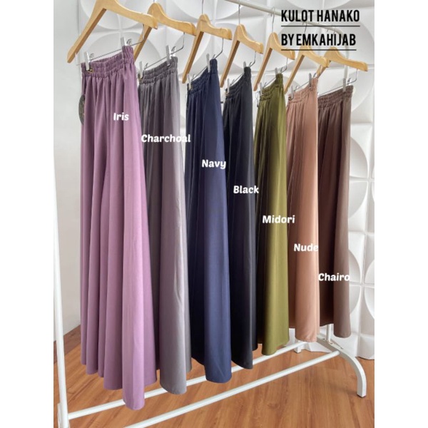 Kulot Hanako | Aya skirt/rok | by Emkahijab | bahan hyget premium