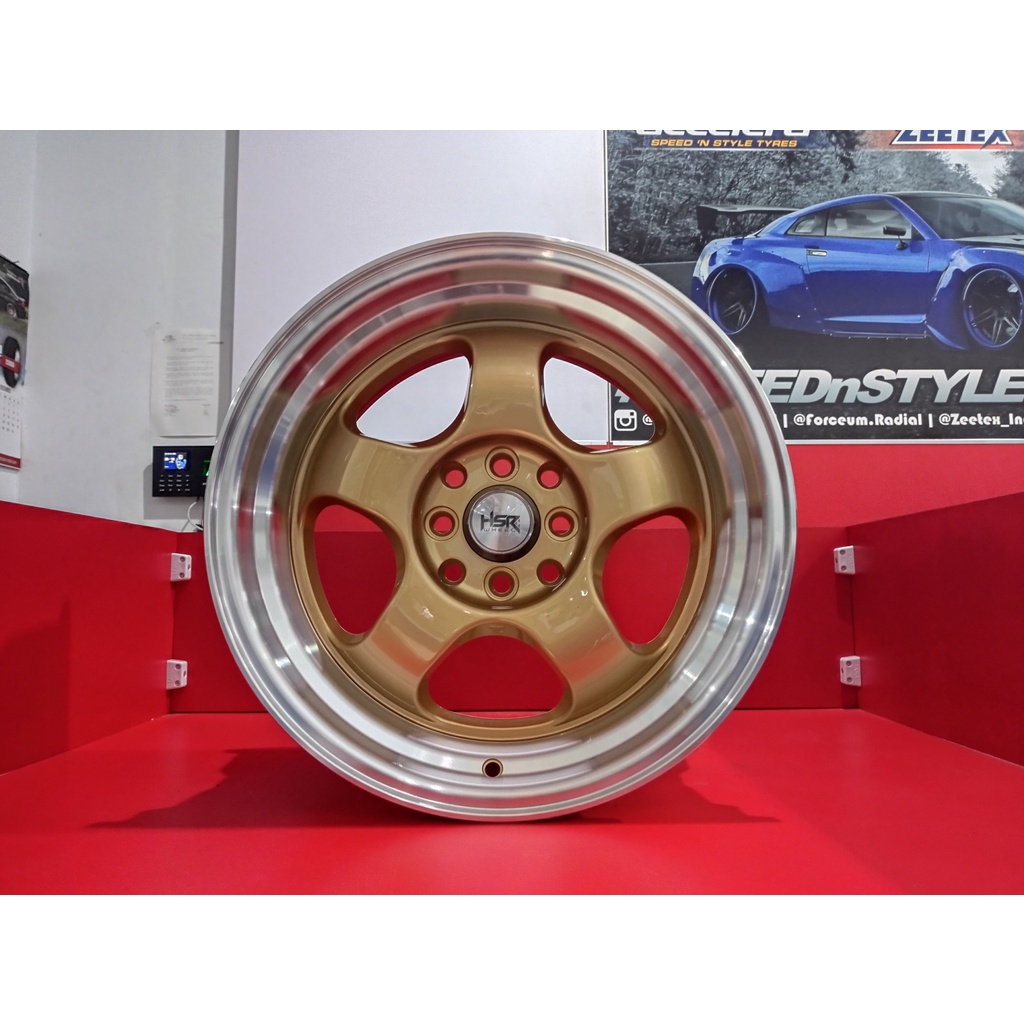 Velg Mobil Racing Ring 16 Celong HSR BRISKET FC R16 Leba 7/8,5 Baut 4 Untuk Xenia Brio Jazz Kijang A
