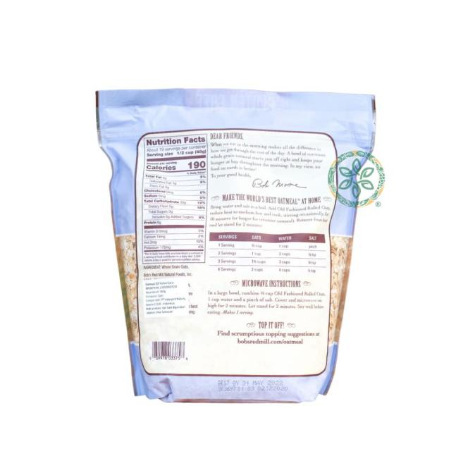 

TERMURAH Bob`s Red Mill Gluten Free Rolled Oat - 907g Kode 34