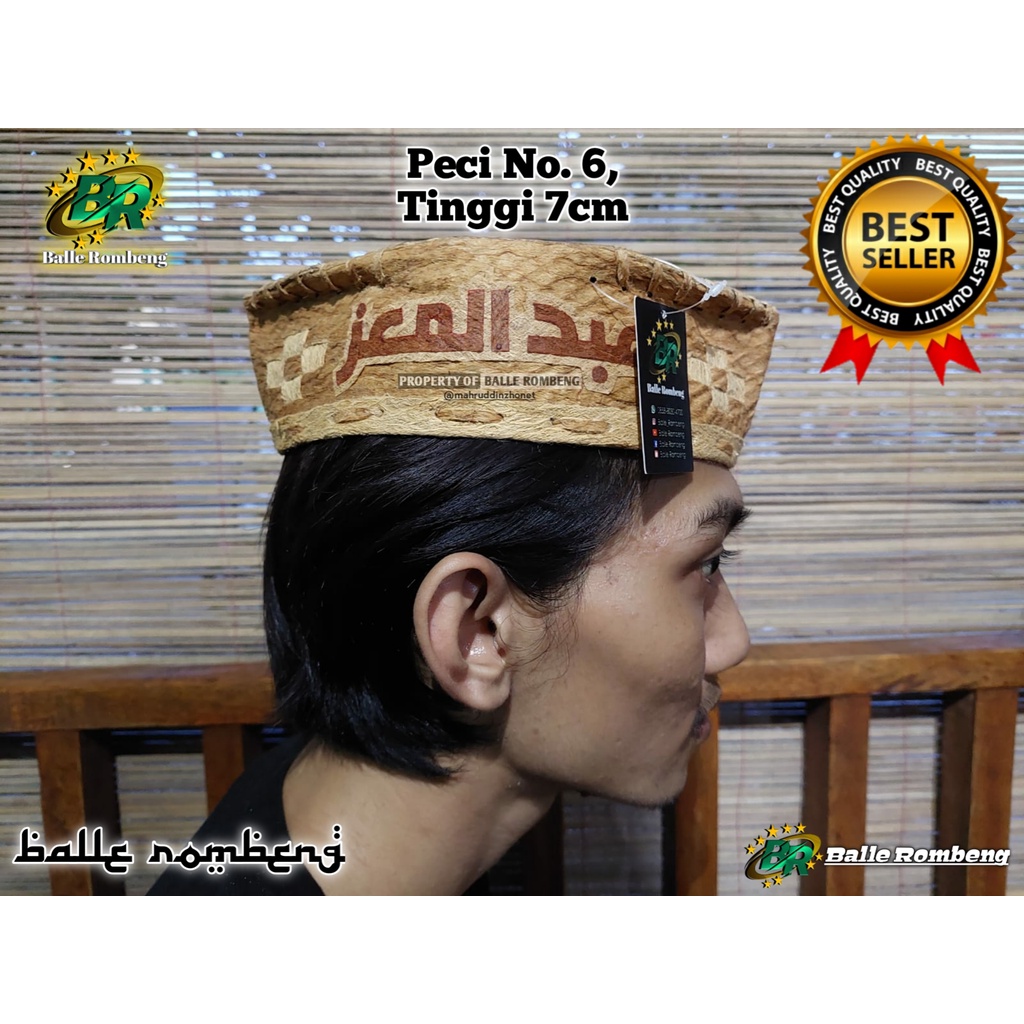 Peci Kulit Kayu Custom Ukuran Ceper | Original Hand Made 100%