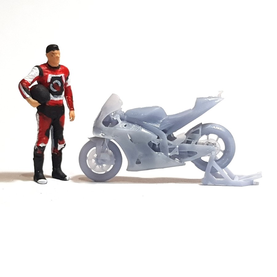 Figure moto GP racer skala 1-64 - painted