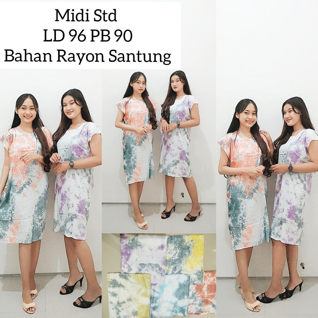 DASTER MIDI DASTER MURAH DASTER TIE DIE DASTER JUMBO BAJU TIDUR SURABAYA SIDOARJO