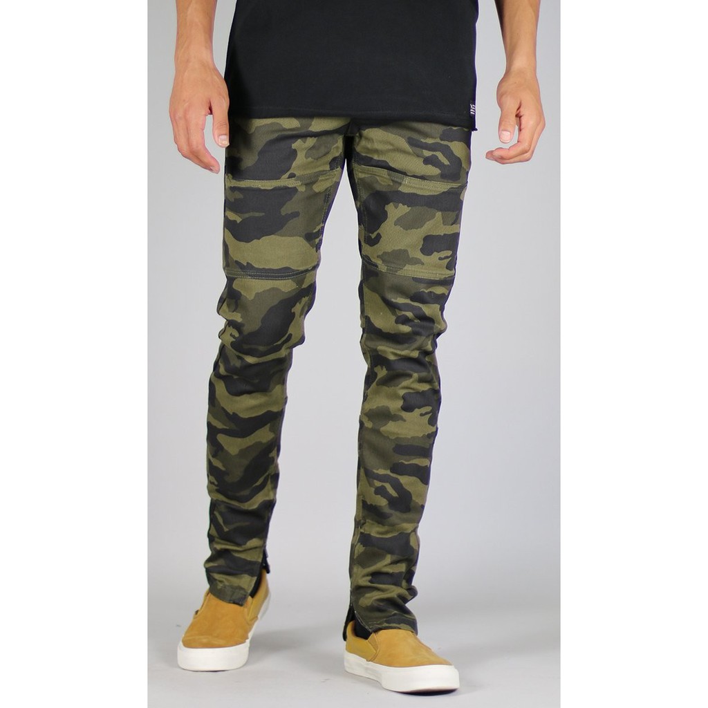 Hyperdenim Olive Camo Zipper 100% Authentic