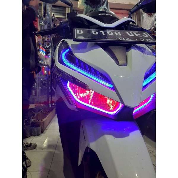 Paket DRL Alis Dan Demon Vario 125/150 New ( 4PC DRL ALIS 30CM 4PC DEMON)