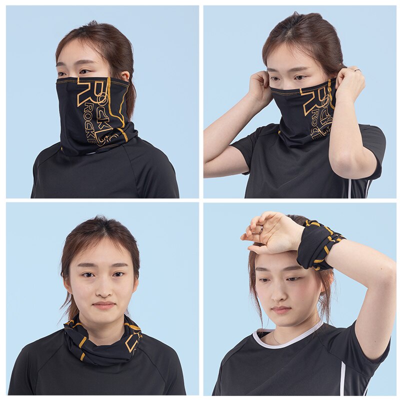 ROCKBROS Anti-UV50 + Es Sutra Bersepeda Masker Balaclava Bernapas Pria Wanita Masker Dapat Digunaka