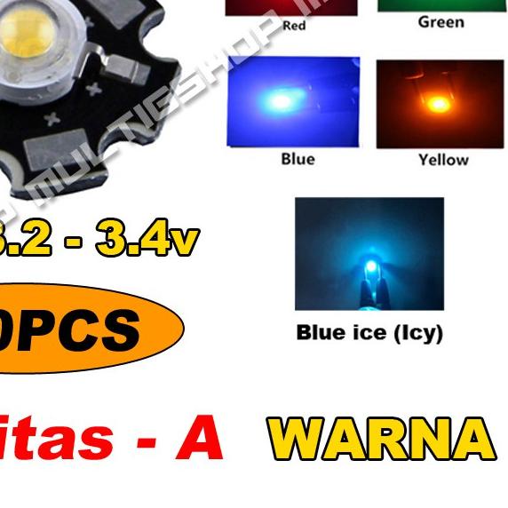 ☂ 100 Pcs LED HPL 1w - Warna ➢