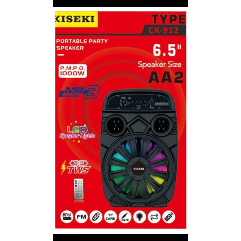 SPEAKER PORTABLE 6.5 INCI CK-912~AA2+1MIC KABEL