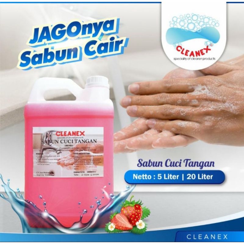 Cleanex hand soap/sabun cuci tangan 5ltr