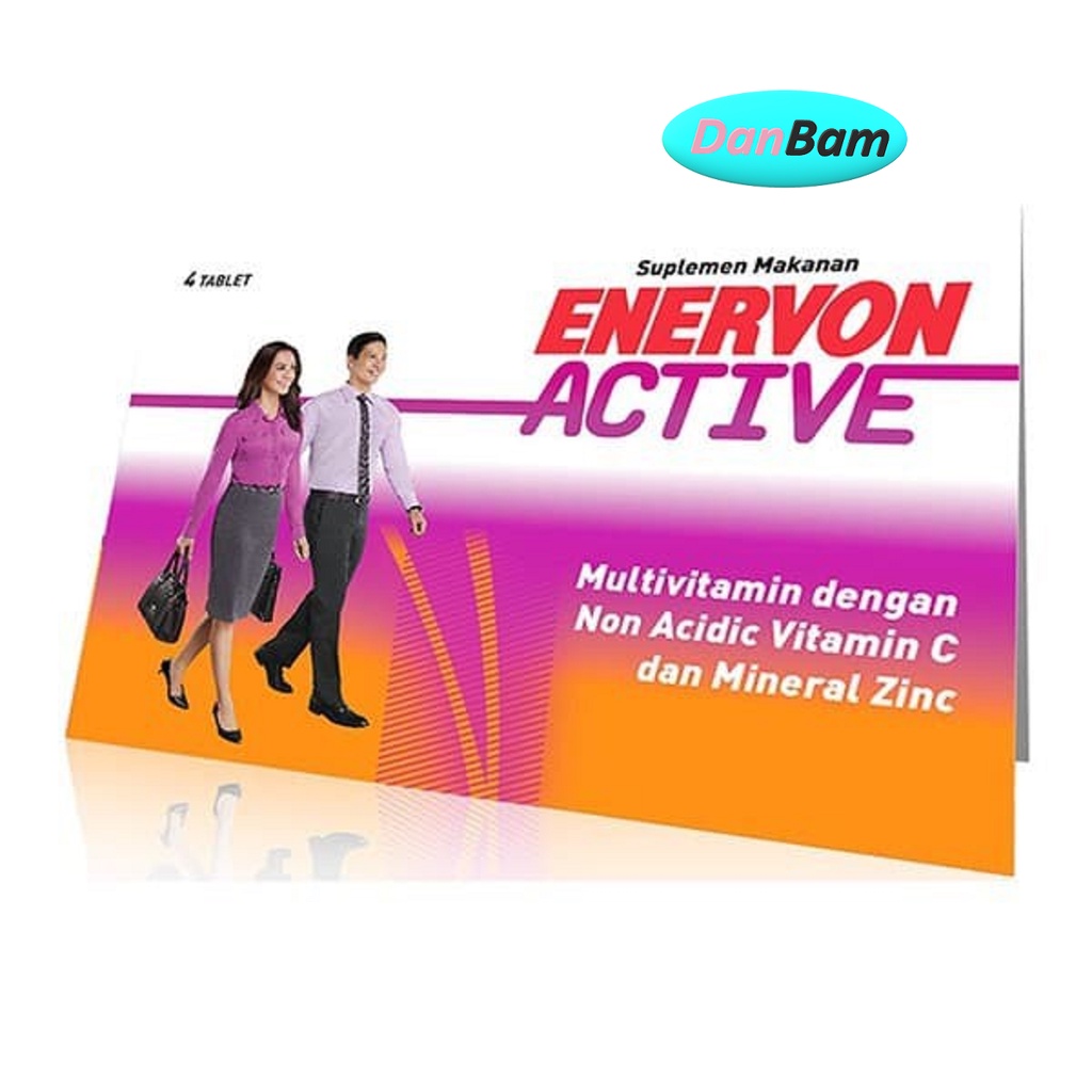 Enervon C Active @4 Tablet / Multivitamin / Daya Tahan Tubuh